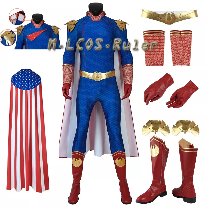 The Boys Homelander Cosplay Costume Halloween Zentai Suit for Men