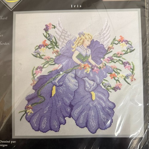 Janlynn Platino IRIS Flor Hada Contado Punto de Cruz Kit 12224, Nuevo en Paquete - Imagen 2 de 3