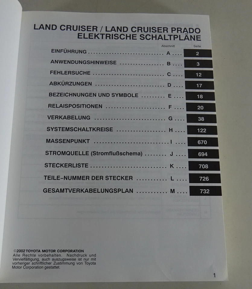 Manual de Taller Eléctrico Toyota Land Cruiser / Prado Von 09/2002 - Imagen 2 de 4