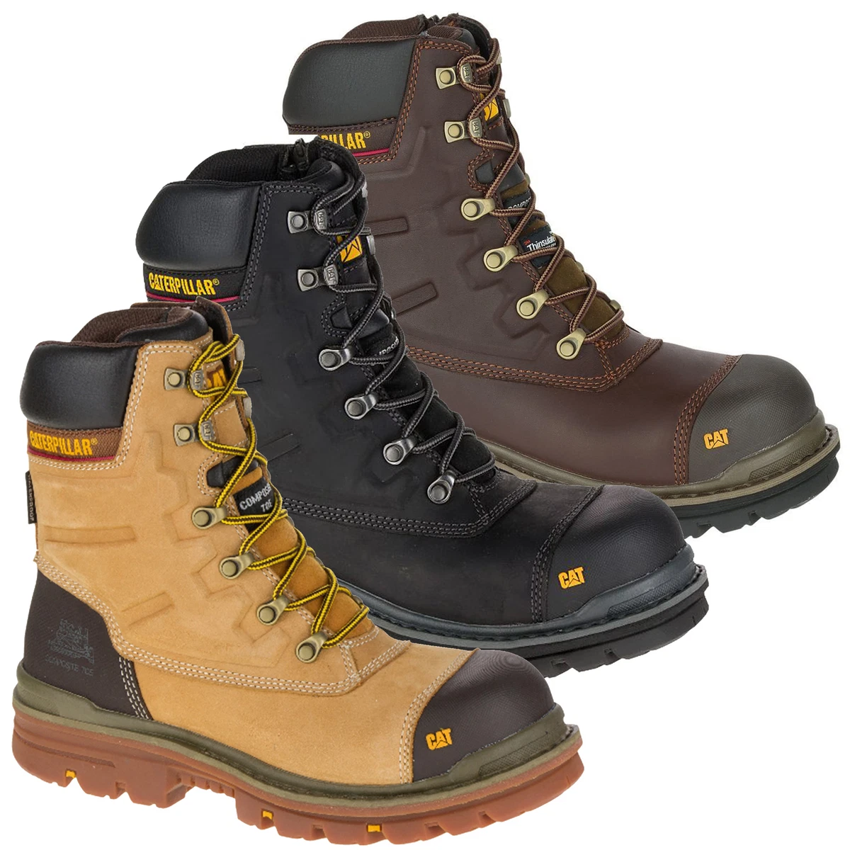 Caterpillar cheap boots ebay