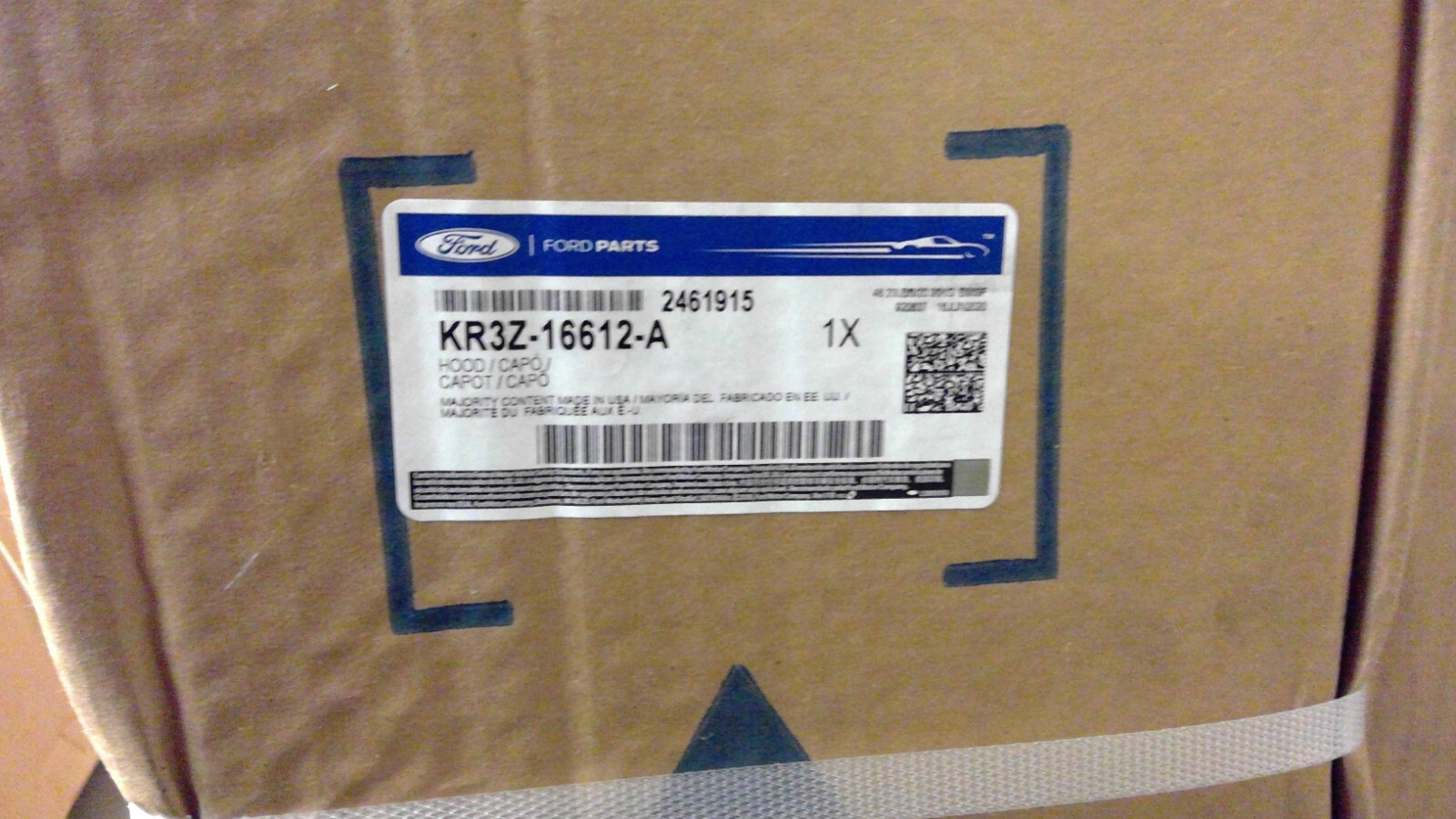 OEM Ford Hood Panel Assembly KR3Z-16612-A Ford Mustang Shelby  