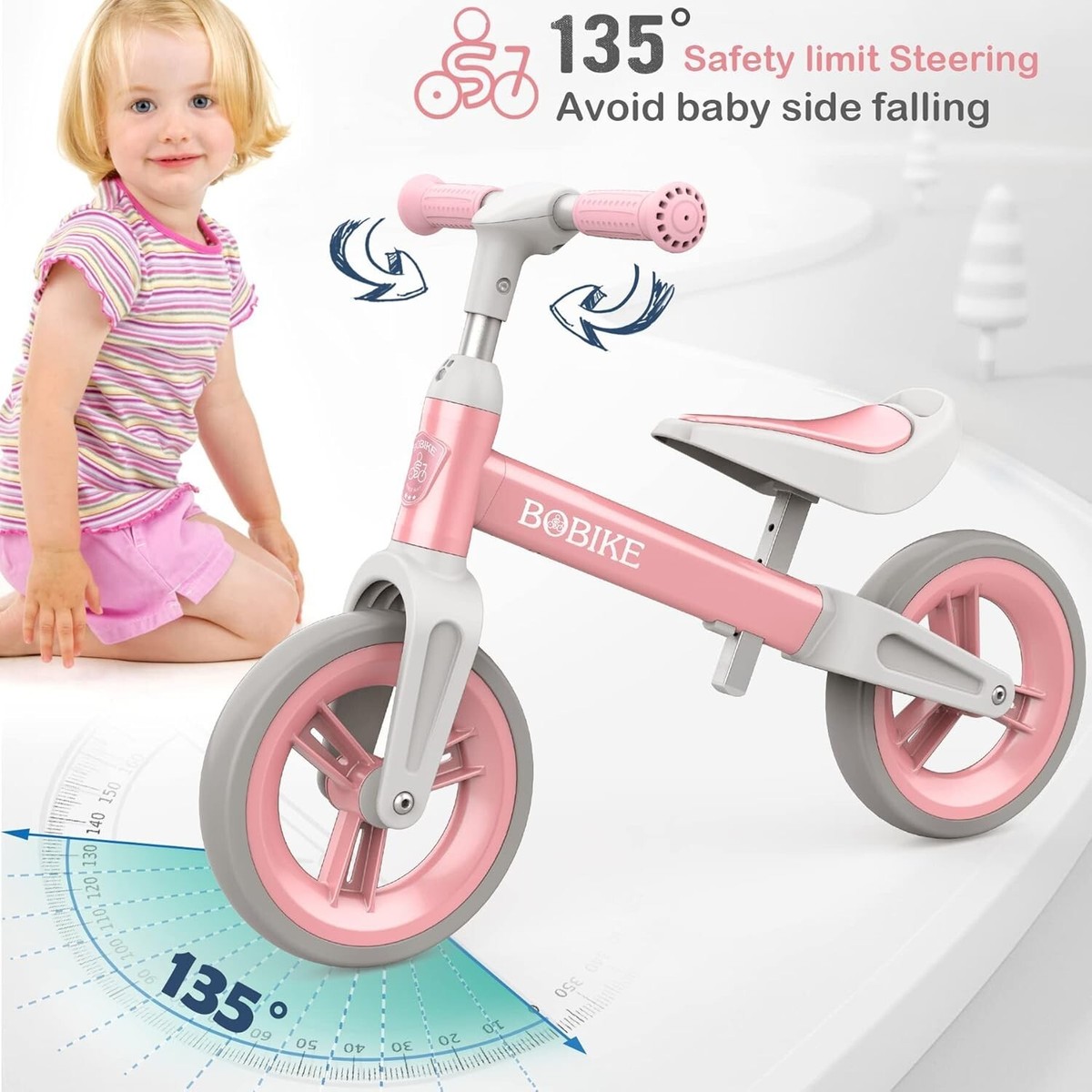 Toddler Balance Bike Toys for 1 to 4 Year Old Girls Boys