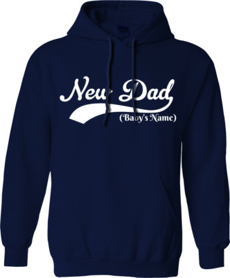 Personalisiert Ihr Baby Name Kapuze Happy Father's Tag Top Dad Familie Love