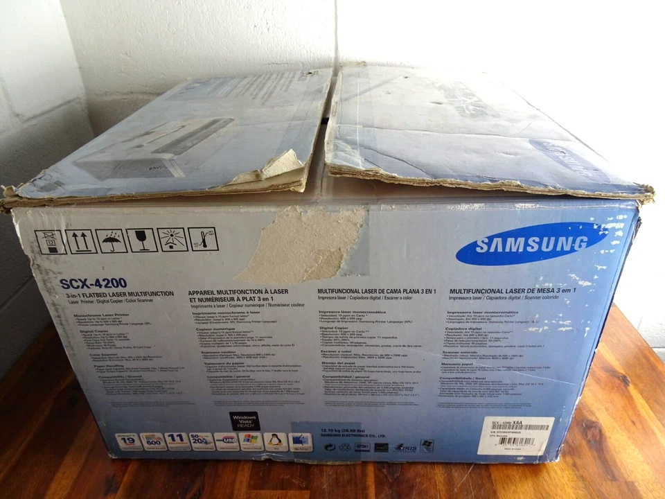 SAMSUNG SCX 4200 Monochrome Laser Printer with Box & Extras Tested 1,234 Pages - Image 2 of 4