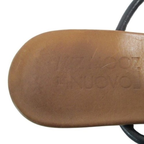 Miz Mooz Black Leather Nuovo Sandal with Gold Accents Size EUR 36/US 6 - Picture 9 of 12