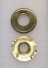 Art Nouveau Door Rosette - Brass - Shiny - 2tlg M063