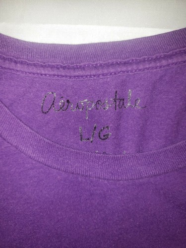 Damen-T-Shirt Junior Größe Large lila Aeropostale - Bild 4 von 5