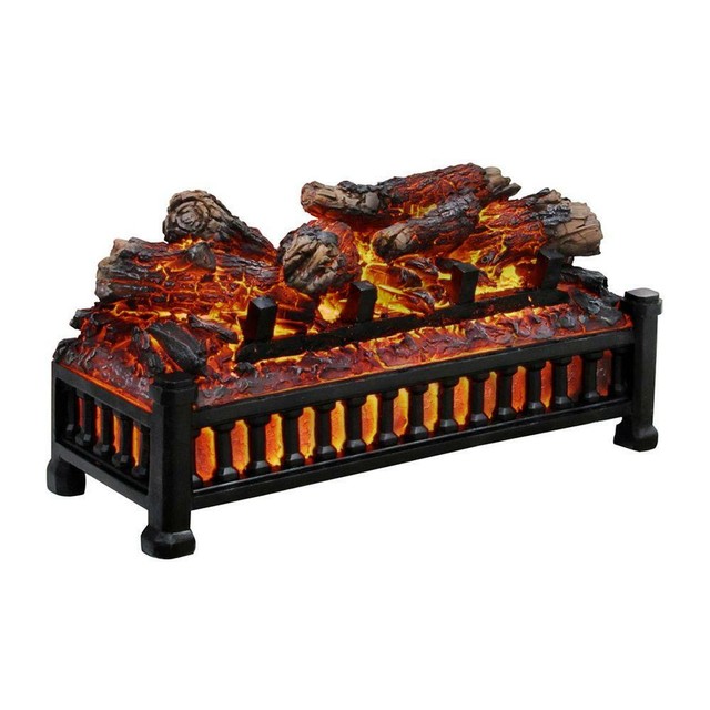 Electric Fireplace Logs Led Technology Powers Fake Wood Insert