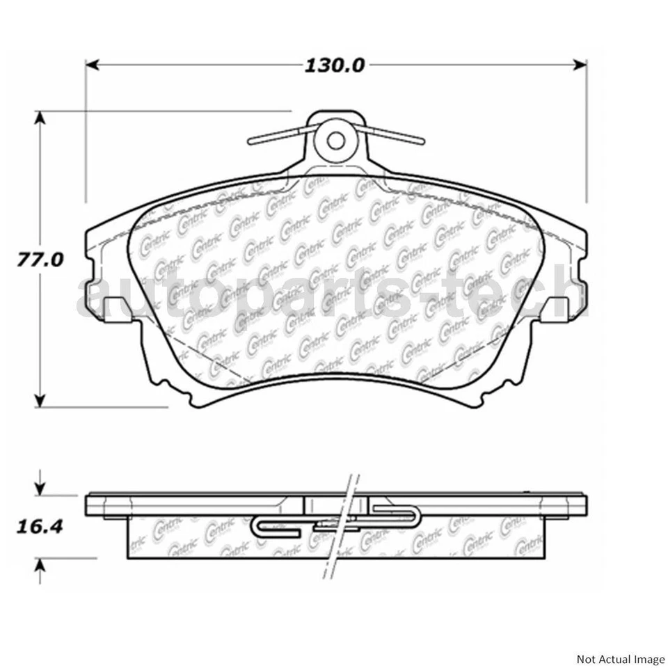 Pastilla de freno para Volvo S40 2000 2002 2003 2004 2005 2006 2007 2008 2010 2011 2012 Foto 4 de 4