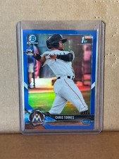 Chris Torres 2018 Bowman Chrome Blue Refractor /150 #BCP207