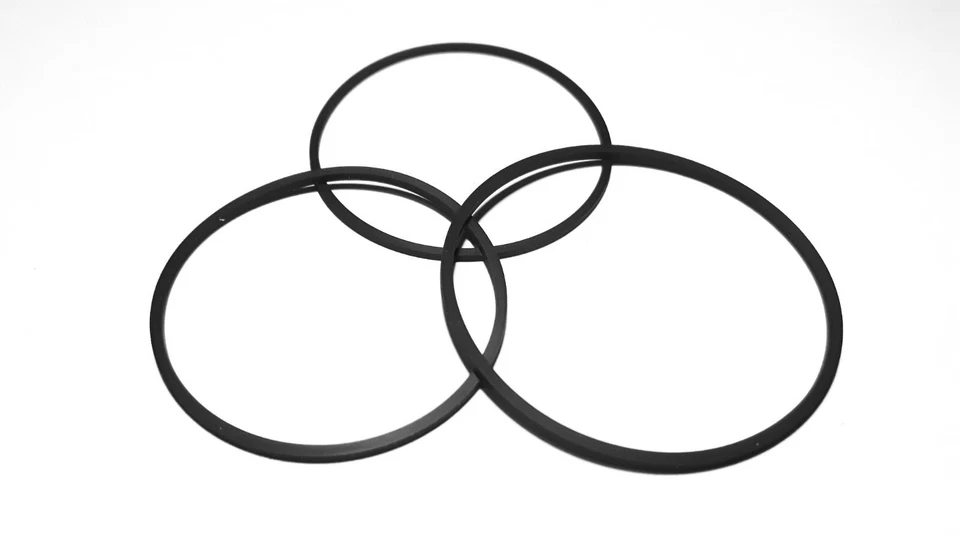 SANSUI D-550M SET 3 CINGHIE EUROPEE REGISTRATORE CASSETTE SUPREME QUALITY D550M