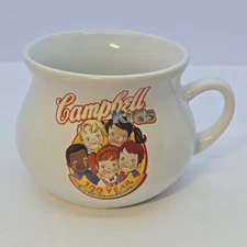 Campbell Kids Large White Crock Soup Mug 100 Year Celebration #31276 EUC