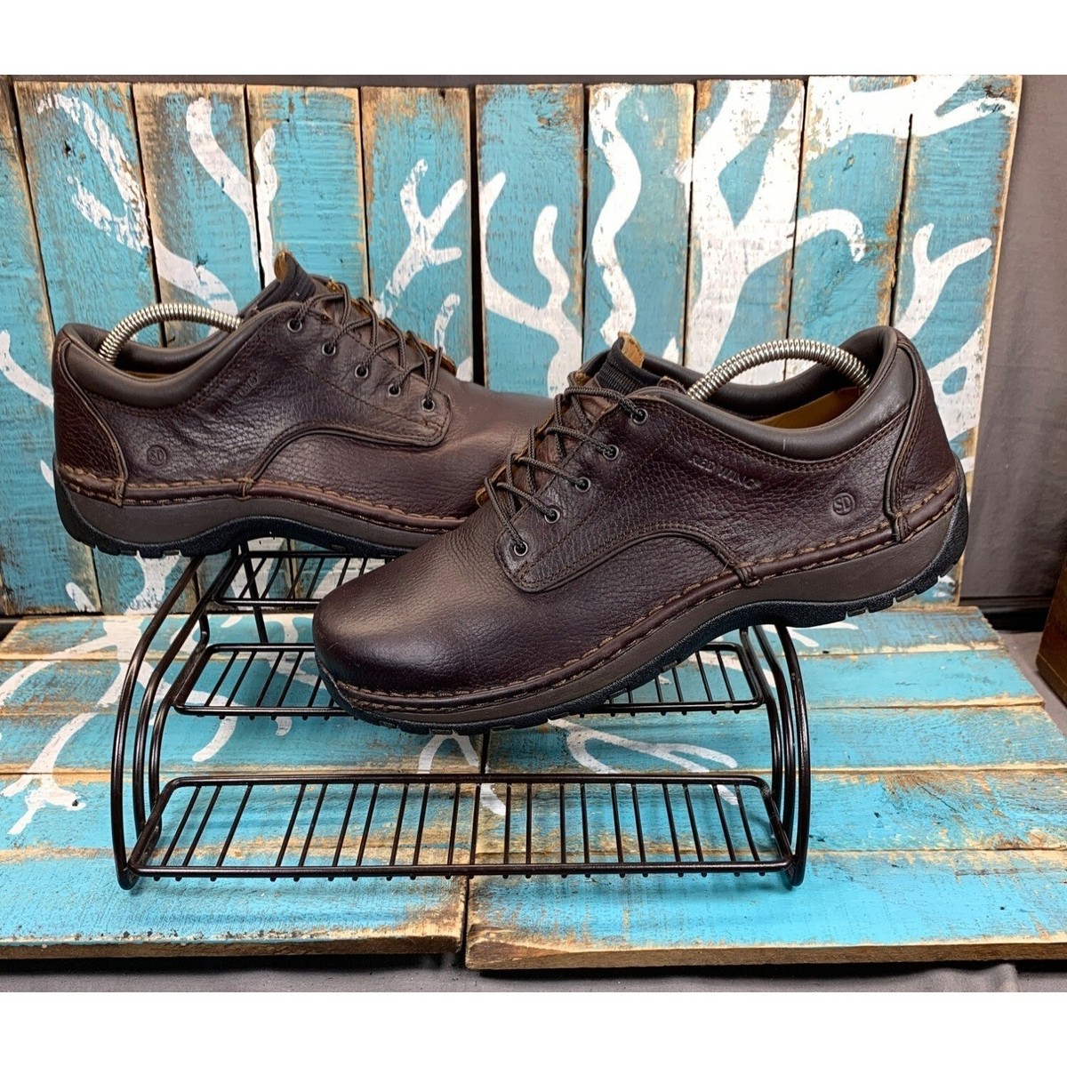 Red Wing Shoes ASTMF 2413-11 Brown Steel Toe Boots Size 9 EE Red Wing Steel Toe Brown Leather Work Shoe ASTM F2413-11  main image 3