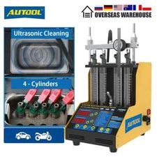 Car Fuel Injector Cleaner Tester 4 Cylinders Injection Nozzles Cleaning Testing