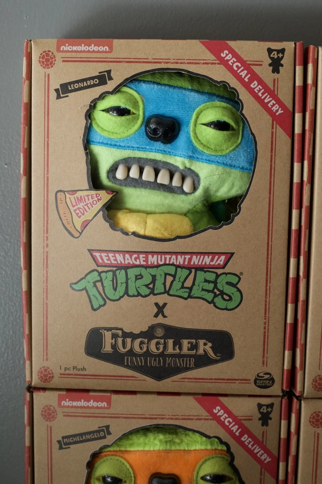 TMNT Fuggler x Teenage Mutant Ninja Turtle Lote 4 RARO Edición Limitada Juego Completo Foto 4 de 4