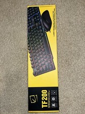 TASTIERA MOUSE GAMING USB RETROLLUMINATA LED RGB KEYBOARD LAYOUT US