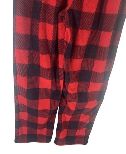 Wonder Nation Boys Unisex Red & Black Plaid Pajama Bottoms Pants size M 8 - Picture 9 of 10
