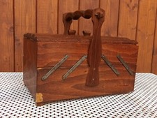 Nähkästchen Nähtisch Utensilo Nähkorb Nähkasten Danish Schmuckkästchen 50er 8