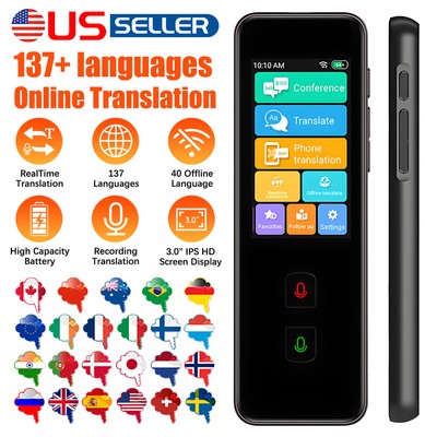 137 Language Translator Device Smart Two-Way Instant Voice Photo Translation