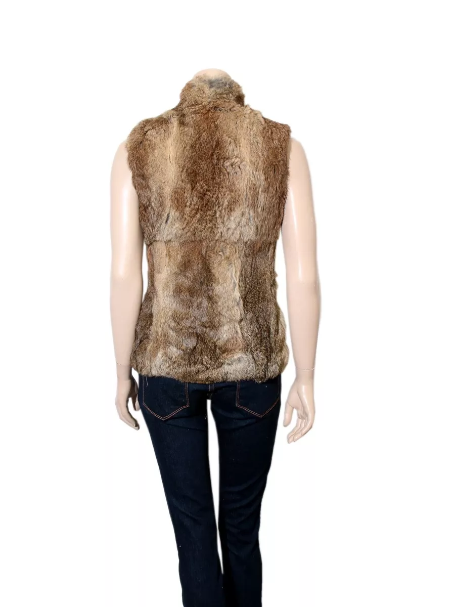 Michael kors rabbit fur vest sale