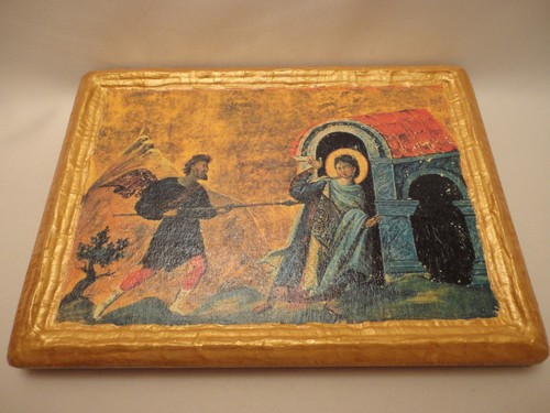 Martyrdom Saint Demeter ΑΓΙΟΣ ΔΗΜΗΤΡΙΟΣ Greek Orthodox Icon on Poplar Wood - Imagen 5 de 10
