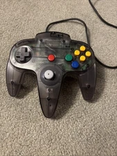 Nintendo 64 N64 Funtastic OEM Controller Smoke Grey Tested Working Authentic