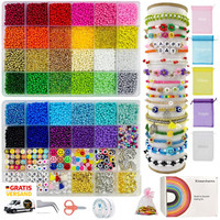 3Mm Glasperlen Set 16000 StüCk 36 Farben DIY Armband Schm
