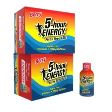 5-hour ENERGY Regular Strength Energy Shot, Berry Flavor (1.93 oz., 24 Count) ,