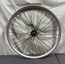 E-Bike 36-Spoke Silver Aluminum Disc Brake 700C Front Wheel Joytech Hub CLEAN