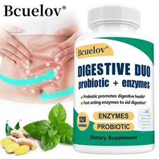 Digestive Probiotics + Enzyme Capsules - Gastrointestinal Health + Balance