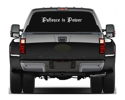 #ad #ad Patience is Power Motivational Decal Sticker Car Truck SUV Minivan $17.99