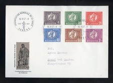 SCHWEIZ - OMS/WHO Nr.26-31 SCHMUCK-FDC ESST GENEVE 16.IX.1957 !!! (975570)