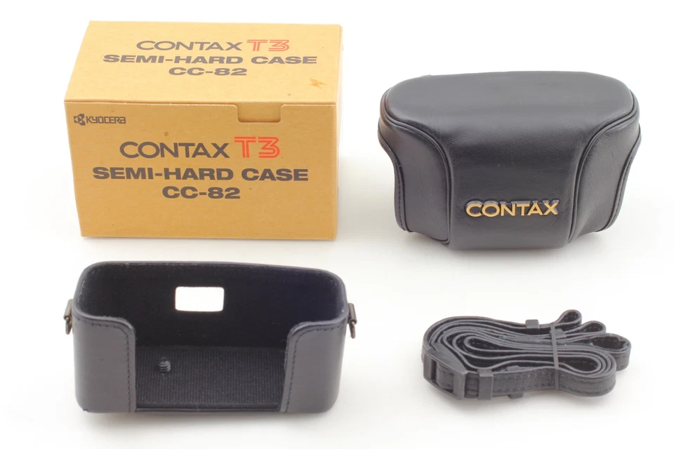[Near MINT in Box] Contax CC-82 Genuine Semi Hard Leather Case for T3 From JAPAN - Image 2 of 4