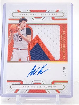 WALKER KESSLER 2022-23 NATIONAL TREASURES #CS-WKE PATCH GOLD AUTO #04/10