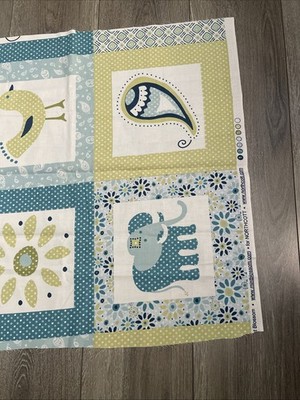 Panel  By Mint Blossom Fabric 42x20 
