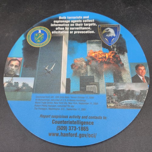 VERY RARE 2001 COUNTERINTELIGENCE MOUSE PAD FEATURING WORLD TRADE CENTER - 第 4/7 張圖片