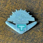 Vintage WW2 Rising Sun Silver Military Badge Australian Army Transport Corps