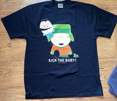 Deadstock Vintage 1998 Top Heavy Brand South Park Kick The Baby Shirt Mens Large