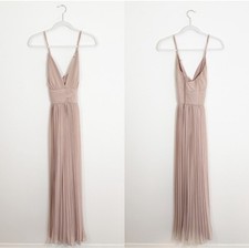 Lulus Depths of My Love Nude Blush Maxi Dress Small