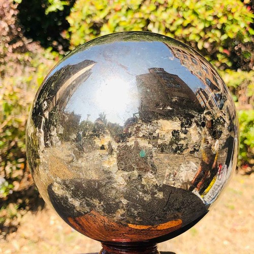 12.58LB Natural Chalcopyrite Quartz Crystal Ball Energy Reiki Healing - Picture 9 of 14