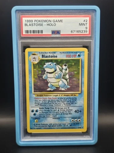 1999 POKEMON BASE SET UNLIMITED #2 BLASTOISE-HOLO PSA 9