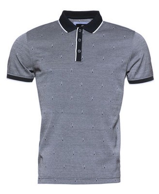 Poloshirt dunkelblau weiss Segelbootmotiv Impulso maritim 54-XL 56-XXL 60-4XL