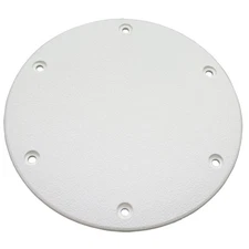 T-H Marine DSSDP22DP 8" White Designer Series Screw Down Deck Plate