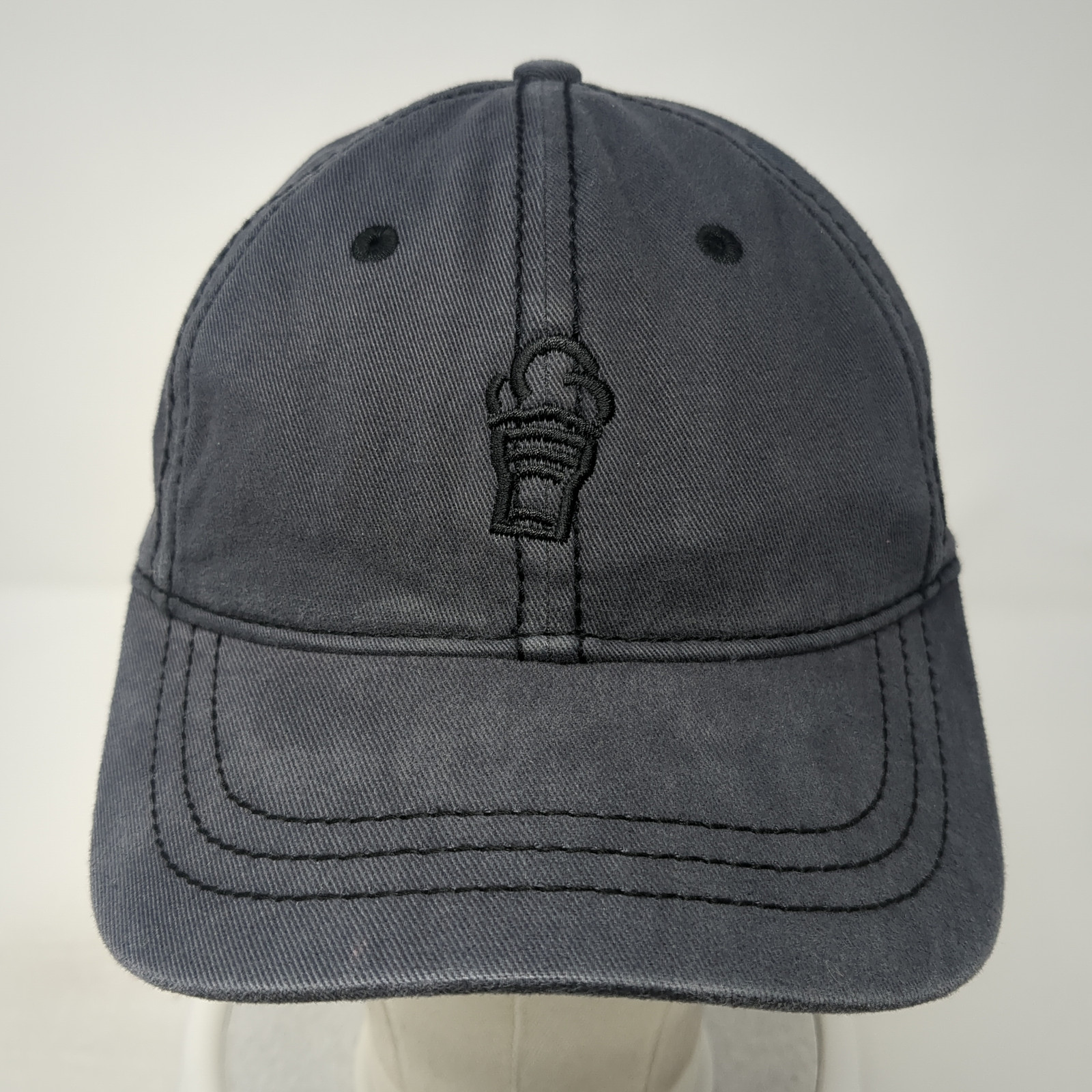District Slideback Hat Gray One Size Embroidered … - image 2
