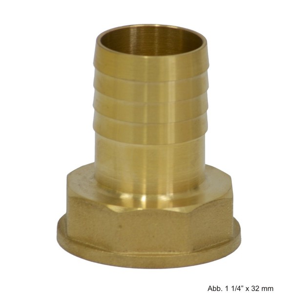 "Messing SchlauchtüLle Mit Sechskant, Ig X SchlauchtüLle 1/4\" X 10 Mm"-image