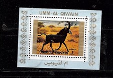 UMM 1972 SABLE BLUE BEAUTIFUL MINI-SHEET OLD TOPICAL XF MNG no gum STAMP