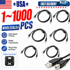 NEW USB 2.0 A TO B High Speed Printer Scanner Premium Cable Cord 1.5m Lot