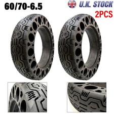 10 x 2.5 Rubber Tyre Ninebot Max G30 60/70-6.5 Electric Scooter Honeycomb 2x UK
