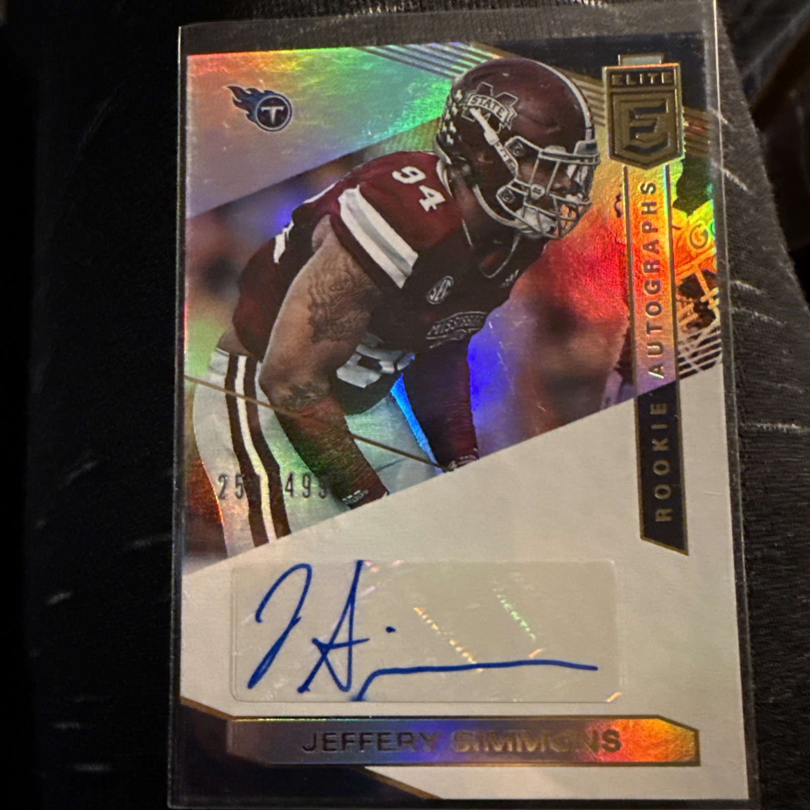 Jeffery Simmons Panini Donruss Elite #182 Base