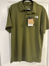 The North Face Hunter Green Flash Dry Polo Sz L Size large